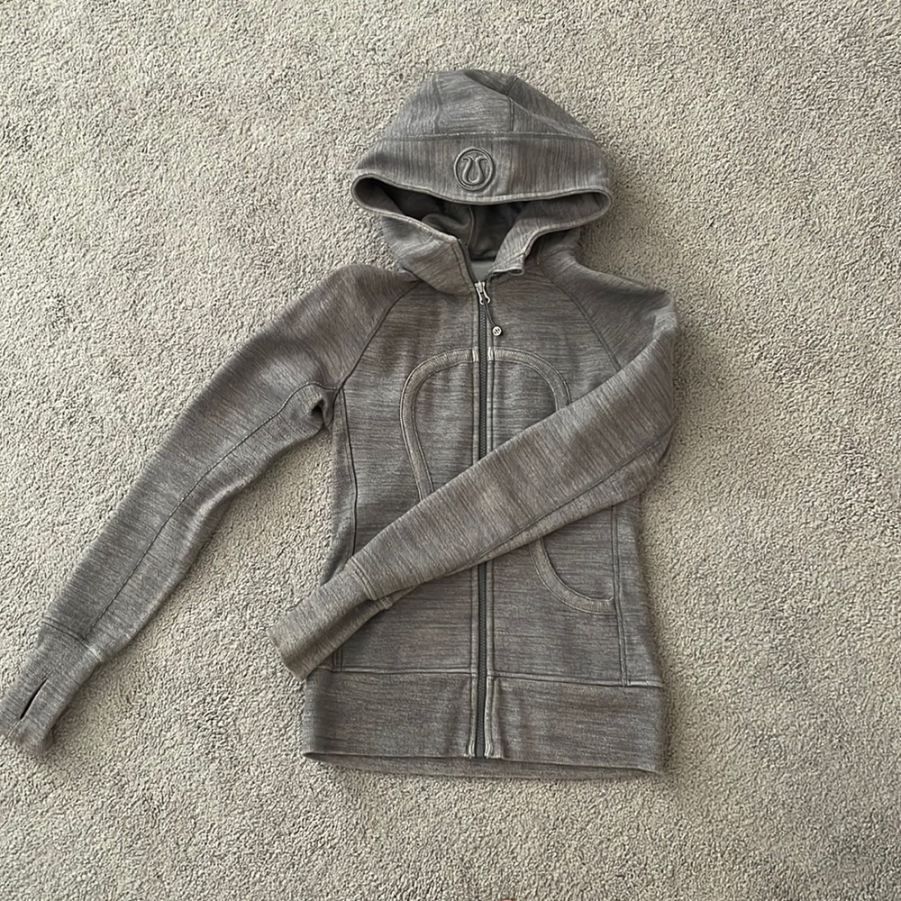 Lululemon, 4, gray scuba full zip hoodie